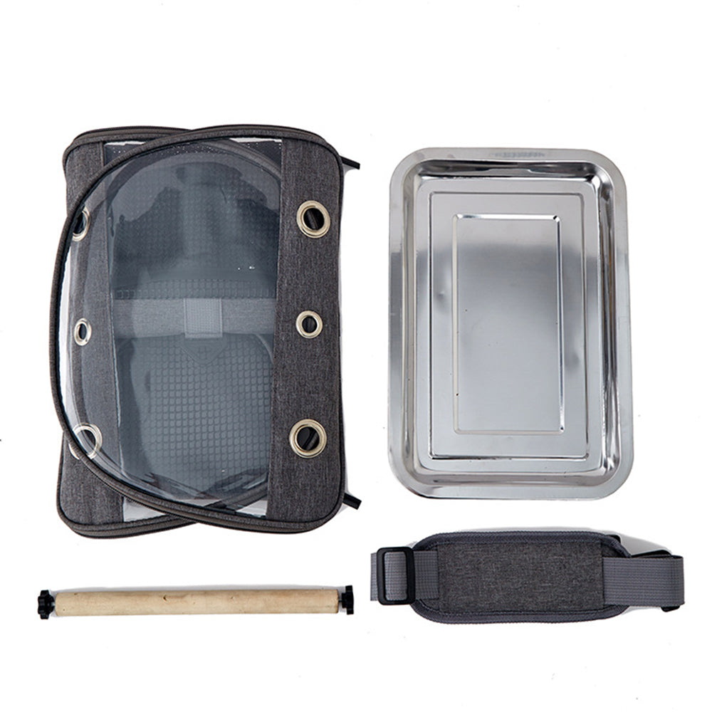 QS-107 Portable Pet Bird Cage 300D Oxford Cloth Transparent PVC Bird Carrying Bag Parrot Pigeon Carrier QS-107 Portable Pet Bird Cage 300D Oxford Cloth Transparent PVC Bird Carrying Bag Parrot Pigeon Carrier